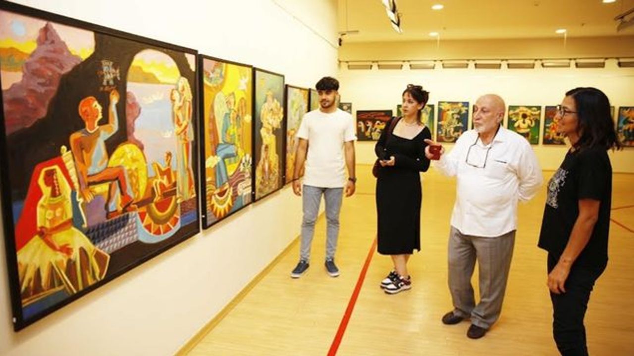 Ressam Aliyev’in SANKO Sanat Galerisi’nde açtığı sergi devam ediyor
