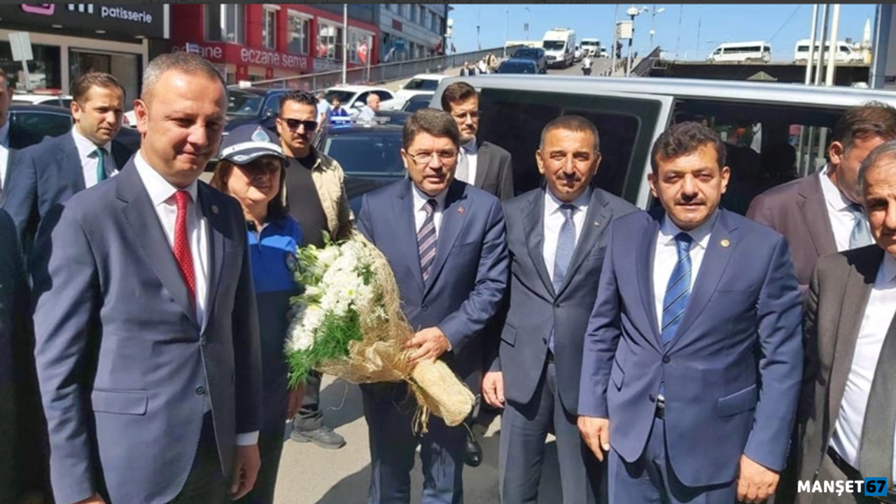 Adalet Bakanı Yılmaz Tunç Belediye Başkanı Selim Alan'ı ziyaret etti
