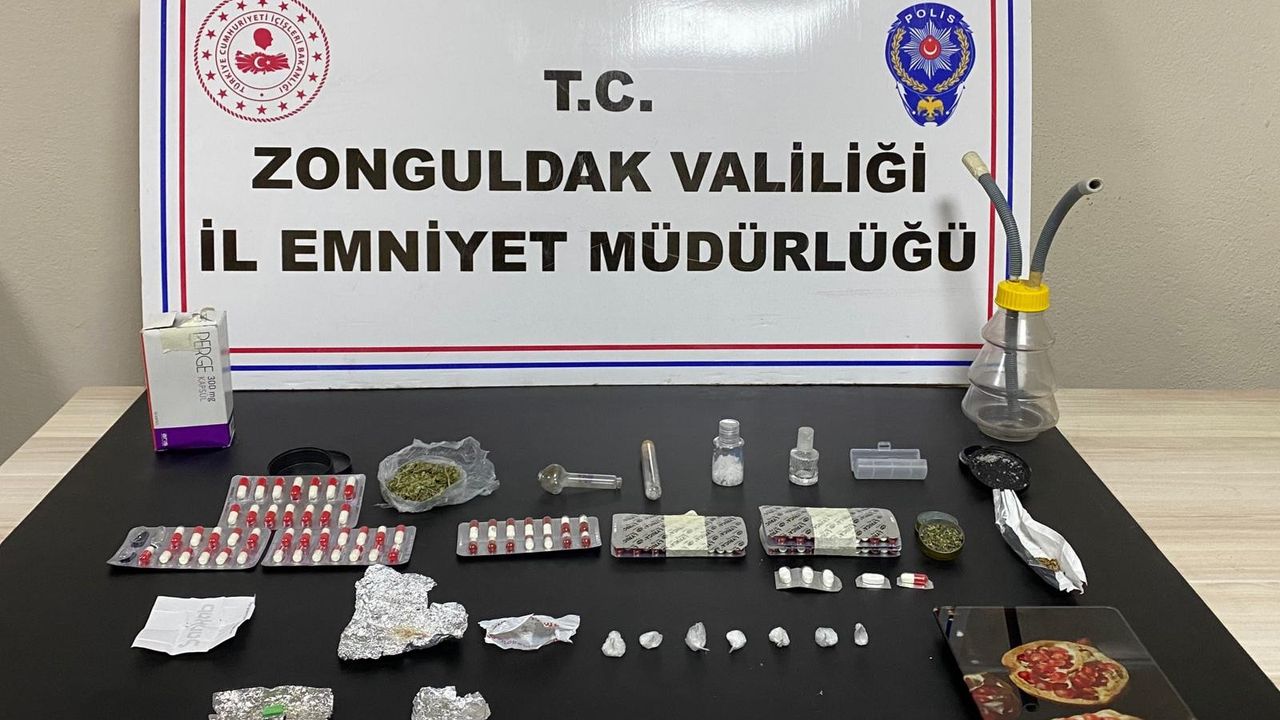 Ereğli'de narkotik 4 kişiye operasyon düzenledi !