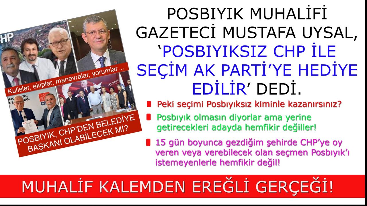 Mustafa Uysal bu kez Posbıyık'ı savundu...