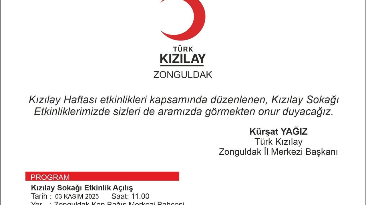 Kızılay haftası etkinliklerle kutlanacak...