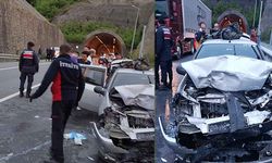 Otomobiller tünelde çarpıştı… Yaralılar var…