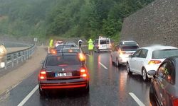 Zonguldak-Ereğli yolunda heyelan: Yol kapandı