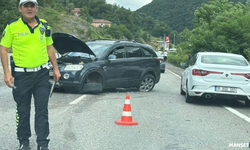Dubalara çarparak durabildi...1 kişi yaralandı...