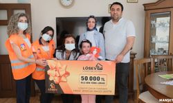 LÖSEV'den aileye 50 Bin TL'lik yardım desteği...