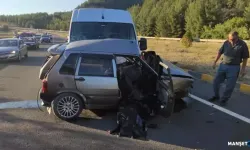 Otomobil sürücüsü kaza yerinde hayatını kaybetti...
