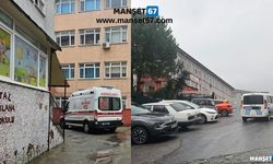 Merdivenlerden düşerek yaralandı... Hastaneye kaldırıldı...