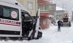 Hasta için greyder sağlık ekiplerine yol açtı…