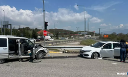 Kavşakta kaza... 10 kişi yaralandı...