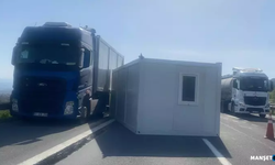 4 TIR zincirleme kazaya karıştı... 2 yaralı...