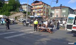Elmatepe’de kaza… Yayaya çarptı…