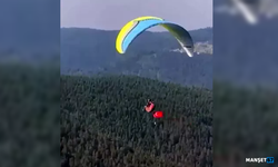 Gökyüzünde Türk bayrağı açarak kutlama yaptılar...