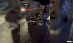Otomobil, takla atıp ters döndü: Yaralılar var…