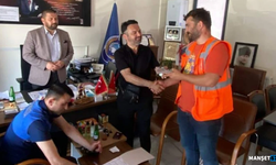 Temizlik personelinden örnek davranış...