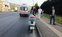 Otomobile arkadan çarptı… Soluğu hastanede aldı…