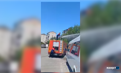 Elektrik akımına kapıldı... Yangın çıktı...