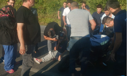 Servis aracı ile motosiklet çarpıştı… Yaralılar var…