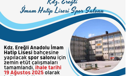 İmam Hatip Lisesi Spor Salonu Projesi ihale tarihi açıklandı