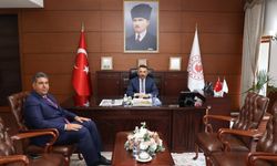 Hacıbektaşoğlu, Yılmaz’ı makamında kabul etti...