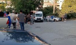 Virajı alamayan araç şarampole uçtu.