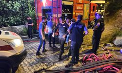 Dumandan etkilenen kahramanlar hastaneye kaldırıldı...