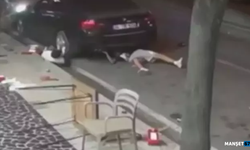 Korkunç kaza... Otomobilin altına savruldu...
