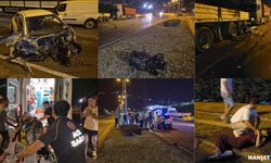 Otomobil TIR dorselerine çarptı, yaralılar yola fırladı...