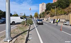 Önündeki otomobile çarptı... Karşı şeride geçerek durabildi