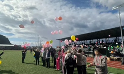 Nilda için stadyumda balon uçuruldu...