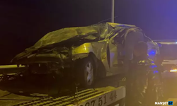 Otomobil bariyerlere çarptı: 1’i ağır 3 yaralı...