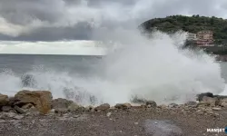 Kuvvetli rüzgâr; dalga boyu 4 metreye ulaştı