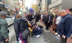 Motosiklet yayaya çarptı... Yaşlı kadın...