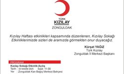 Kızılay haftası etkinliklerle kutlanacak...