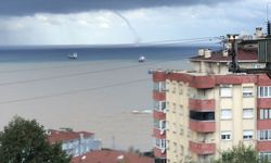 Deniz'de hortum, çevrede tedirginlik yarattı...