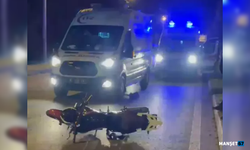 Taksi ile motosiklet çarpıştı... 2 kişi yaralandı...