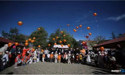 'Lösemili Çocuklar' için gökyüzüne balon bırakıldı...