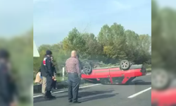 Otomobil takla attı... Sürücüsü ise...