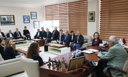 Halil Posbıyık, CHP yönetimini makamında ağırladı...