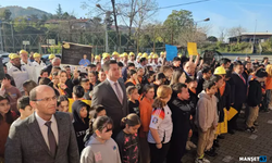 Madenciler, okulda çocuklarını ziyaret etti...