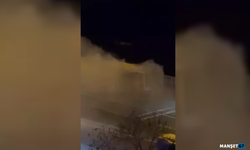 Seyir halindeki otobüs alevlere teslim oldu...