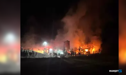 7 bin kapasiteli kümeste yangın...