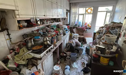 Ev ve apartmandan 10 kamyon çöp çıktı...