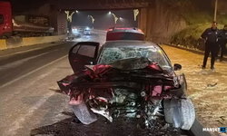 Polisin 'dur' ihtarına uymadı, kaçarken kaza yaptı...