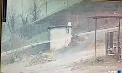 Devrilip asfaltta sürüklendi... O anlar kameraya yansıdı...