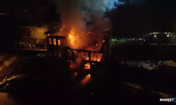2 katlı tarihi konak alevlere teslim oldu...