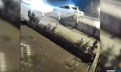 Araç askıda kaldı... Sürücüsü ise kaçtı...