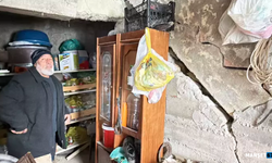 Karın erimesiyle heyelan meydana geldi... 16 ev...