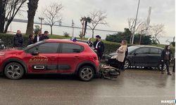 Otomobil ile motosiklet çarpıştı… 1 yaralı...