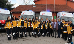 6 yeni ambulans hizmete başladı...