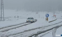 Zonguldak'ta kar yağışı başladı...